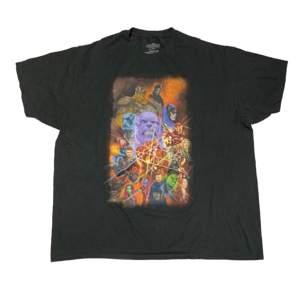 Marvel Avengers Infinity War Black T-Shirt Size 2XL